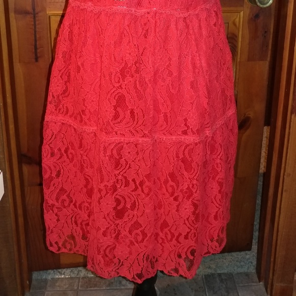 💘5/$25 💋bright lace/ lined short dress - Picture 4 of 6